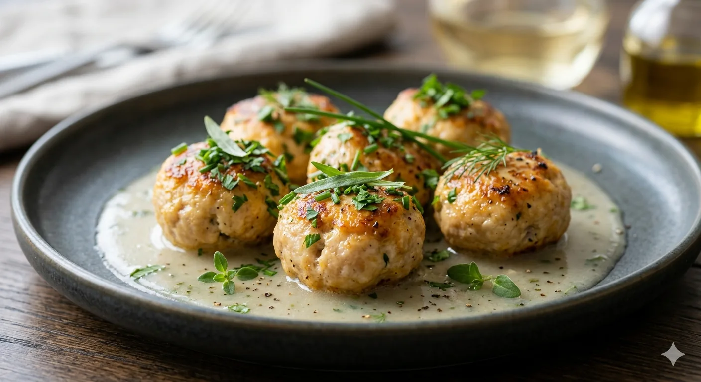 Albóndigas de pollo ligeras