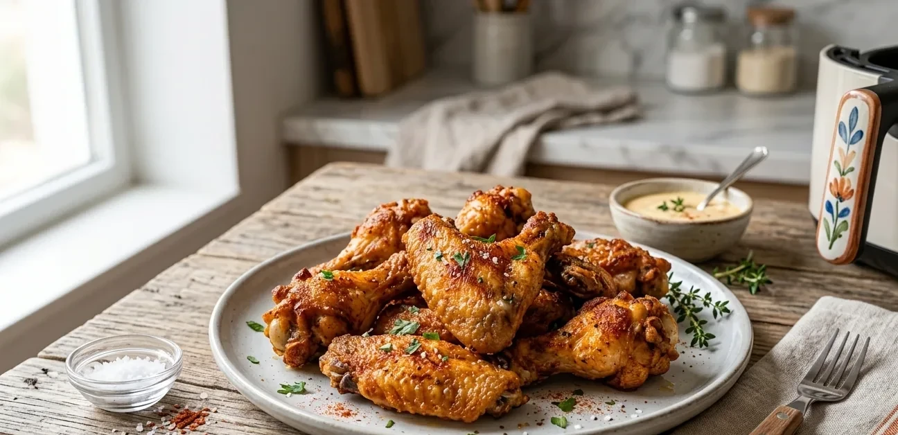 Alitas Buffalo Picantes en freidora de aire