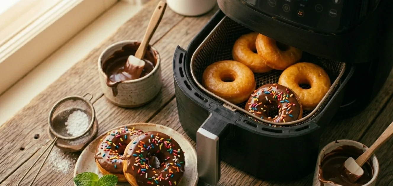 Donuts caseros en freidora de aire sin freír