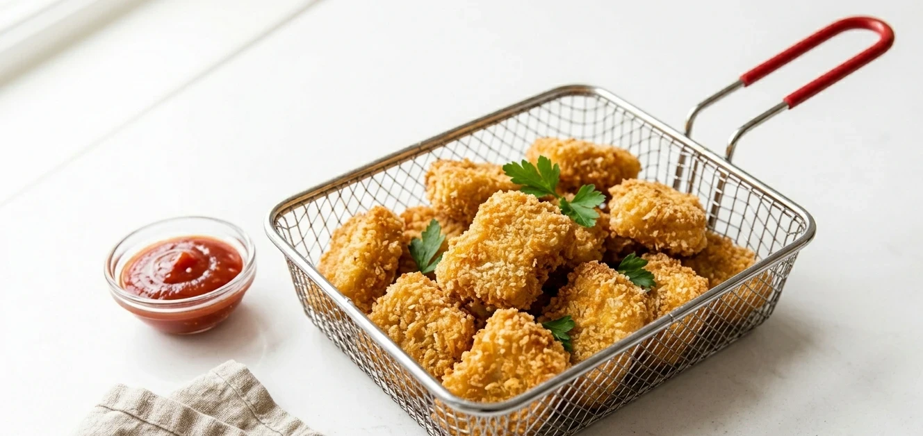 Nuggets de pollo caseros sin aditivos freidora de aire