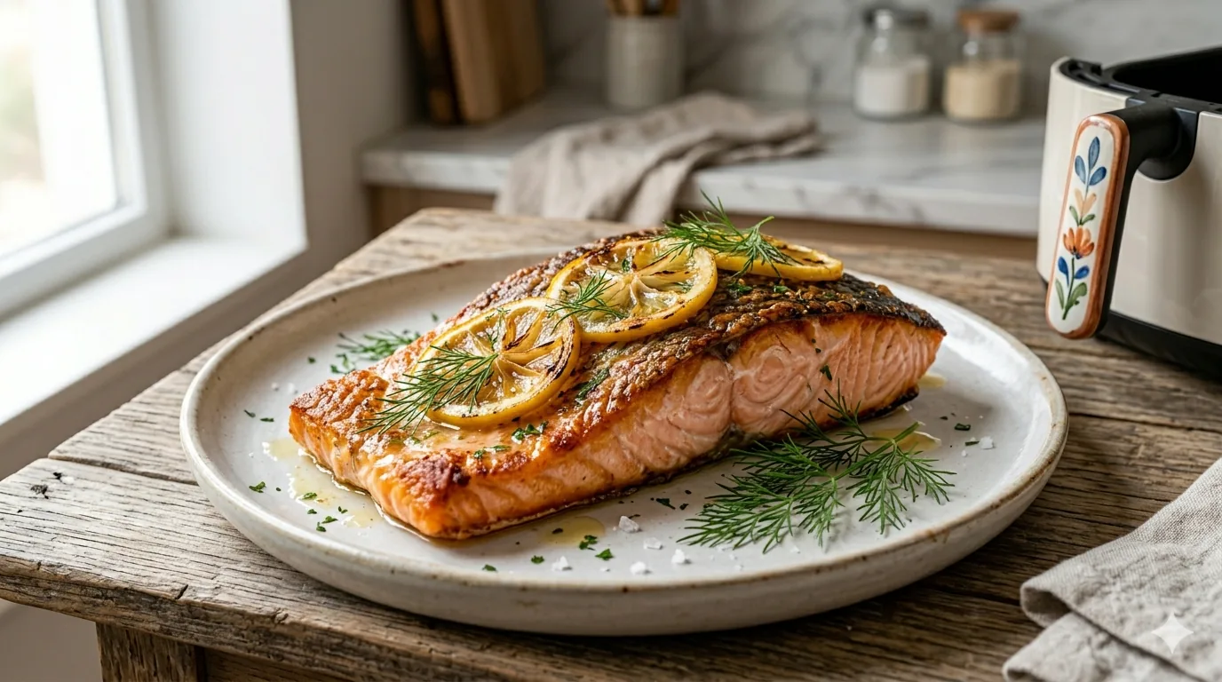 Salmón glaseado